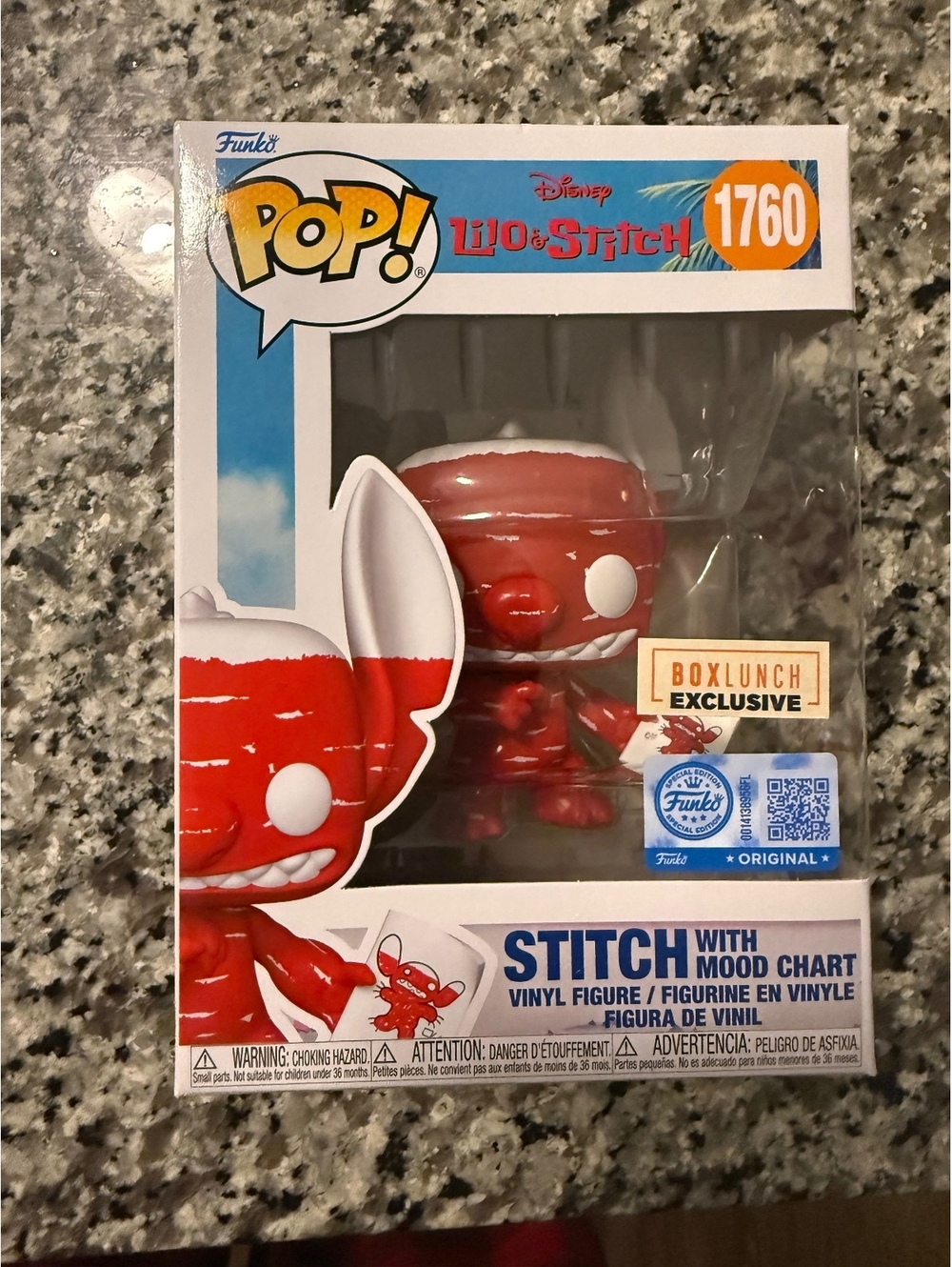 Funko Pop! Disney Lilo & Stitch #1760 Stitch Mood Chart BoxLunch Exclusive
